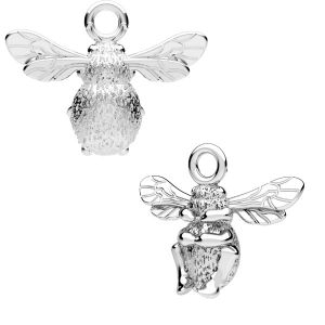 Bumblebee pendant, sterling silver 925, ODL-01094 13,4x16,5 mm