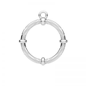 Toggle clasp element*sterling silver 925*ZAM 4  EL A / ODL-00931 13,1x17,1 mm