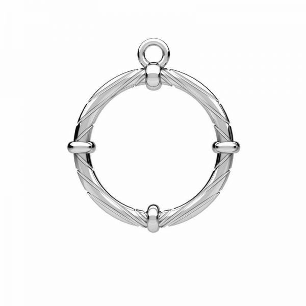 Toggle clasp element*sterling silver 925*ZAM 4  EL A / ODL-00931 13,1x17,1 mm