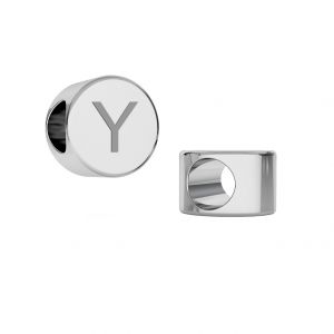 Round beads pendant with letter Y*sterling silver 925*ODL-00262/OWS 00127 5x7,8 mm - Y