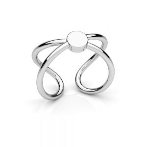 Wing ring*sterling silver*U-RING ODL-01158 11x20 mm