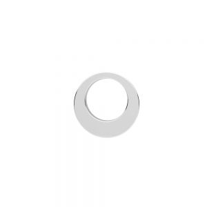 Donut mini pendant, sterling silver 925, LKM-3310 - 0,60 4x6,2 mm