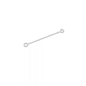 Short chain Anchor, earrings base*sterling silver 925*A 030 KC 0,8x1,57 - 30 mm