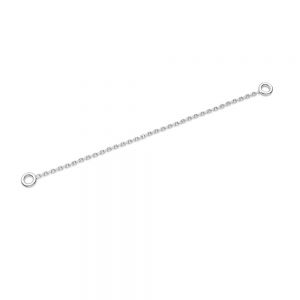 Short chain Anchor, earrings base*sterling silver 925*A 030 KCZ 0,8x1,57 - 60 mm