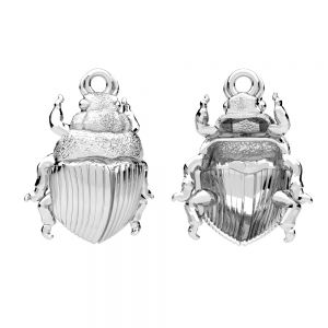 Scarab pendant, sterling silver 925, OWS-00510 15,5x20 mm