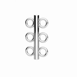 Connector - element for three clasps*sterling silver 925*ODL-01286 11x20,8 mm
