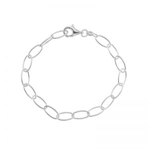 Owal rolo bracelet*sterling silver 925*Craft Rolo Oval 1x11,5 mm - 19 cm