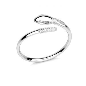 Snake ring - universal size, sterling silver 925, U-RING OWS-00335 6,5x19,5 mm