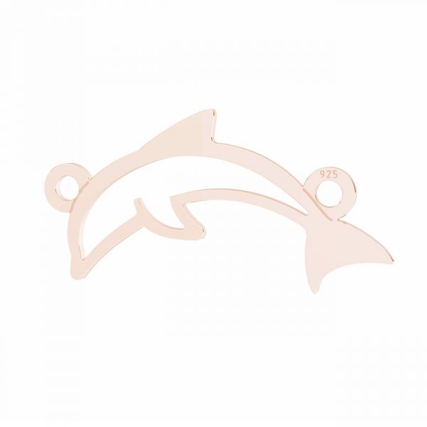 Dolphin pendant, sterling silver 925*LKM-2193 - 05 11,1x22,1 mm