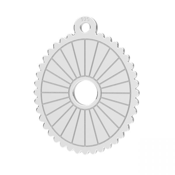 Sun pendant, sterling silver 925, LKM-3324 - 0,50 13x16,7 mm