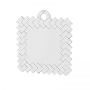 Square pendant*sterling silver 925*LKM-2150 - 05 14,1x15,7 mm