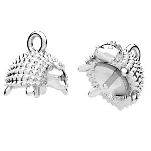 Hedgehog pendant - setting for pearls*sterling silver 925*ODL-01290 7,5x7,5 mm