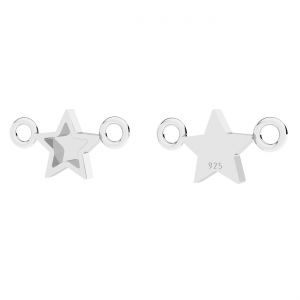Star pendant, resin base*sterling silver*CON-2 ODL-01119 7x14 mm