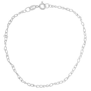 Bracelet anchor chain, federing clasp*sterling silver 925*SSD 45 19 cm