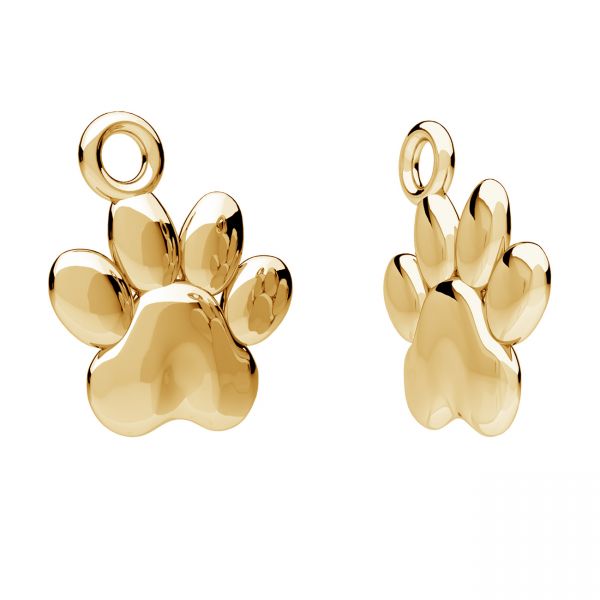 Doggie paw pendant*gold 585*ODLZ-00004 9,8x11,3 mm