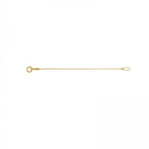 Short gold chain, extension for bracelet*Gold 585*SG-AD 020 KC 0,8x2,15 - 50 mm