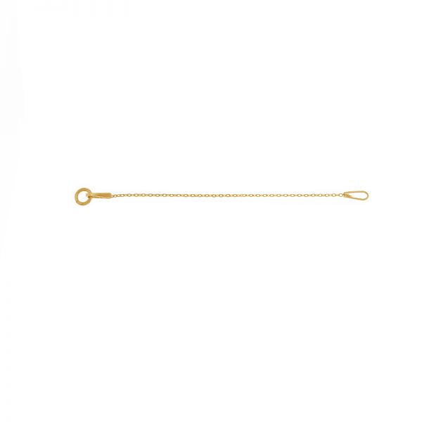 Short gold chain, extension for bracelet*Gold 585*SG-AD 020 KC 0,8x2,15 - 50 mm