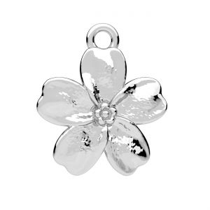 Forget-me-not flower pendant*sterling silver 925*ODL-01361 13,3x15,4 mm