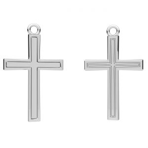 Cross pendant, resin base*sterling silver*CON-1 ODL-01359 16,1x26,4 mm