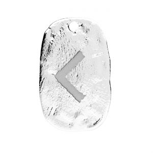 Viking pendant rune - Kenaz*sterling silver 925*KENAZ OWS-00555 10x15,2 mm