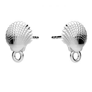 Shell earrings, silver 925, KLS ODL-00752 8,5x11 mm