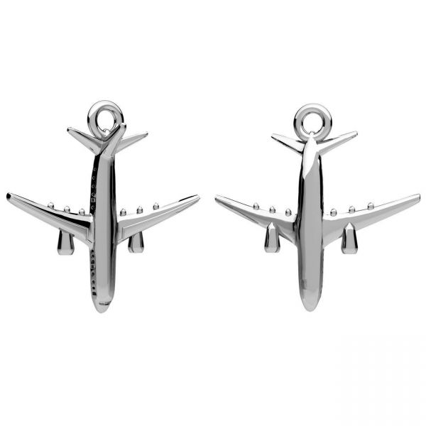 Pendant - plane, sterling silver 925, ODL-01411 18,3x19 mm