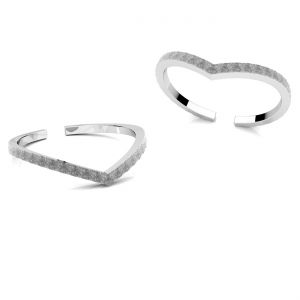 Universal ring with pattern, sterling silver 925, U-RING ODL-01218 1,2x1,2 mm