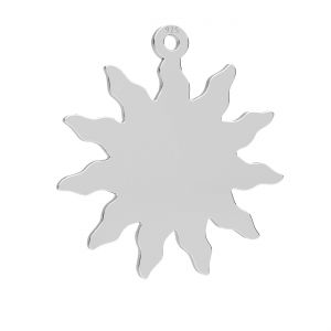 Sun pendant, sterling silver 925, LKM-3363 - 05 18x19,5 mm