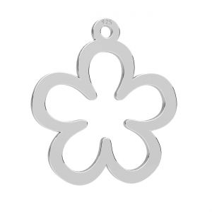 Flower pendant*sterling silver 925*LKM-3361 - 05 15x16,6 mm