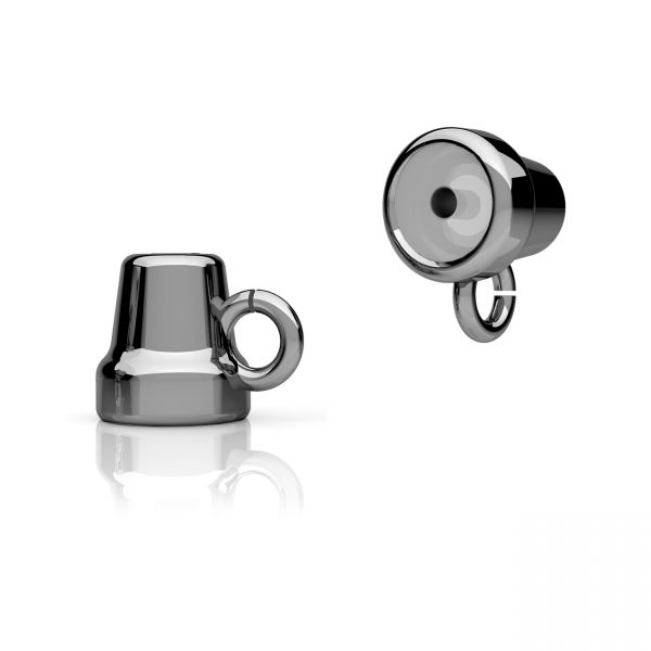 Silver back stopper (silicone inside), earnuts*sterling silver 925*SL 3 OWS-00655 4,7x6,2 mm