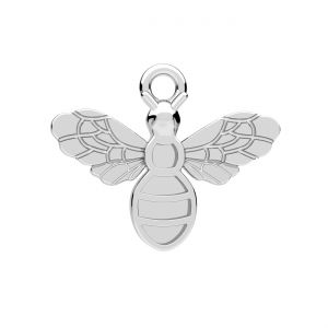 Bee pendant, resin base*sterling silver*CON-1 ODL-01369 16,4x16,5 mm