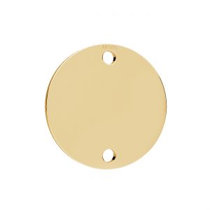 Round tag pendant*gold 585*LKZ14K-50275 - 0,30 14x14 mm