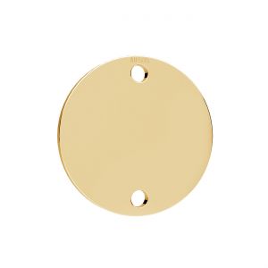 Round tag pendant*gold 585*LKZ14K-50277 - 0,50 14x14 mm
