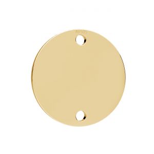Round tag pendant*gold 585*LKZ14K-50278 - 0,30 15x15 mm