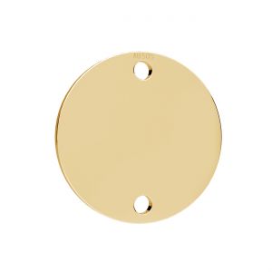 Round tag pendant*gold 585*LKZ14K-50279 - 0,40 15x15 mm