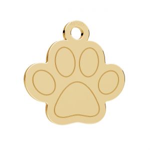 Doggie paw pendant*gold 585*LKZ14K-50281 12,3x12,4 mm