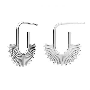 Sun earrings, sterling silver 925, KLS ODL-01448 20x21 mm