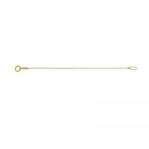 Short gold chain extension*Gold 585*SG-AD 020 KC 0,8x2,15 - 70 mm