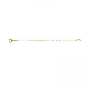 Short gold chain extension*Gold 585*SG-AD 020 KC 0,8x2,15 - 70 mm