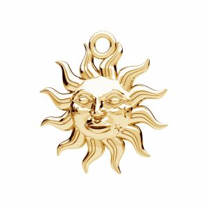 Sun pendant*gold 585*ODLZ-01111 15,2x17 mm