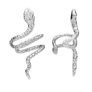 Ear cuff snake, sterling silver 925, KLN OWS-00612 14x27 mm