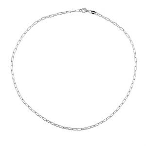AFL 070 40 cm, Paperclip chain, sterling silver 925