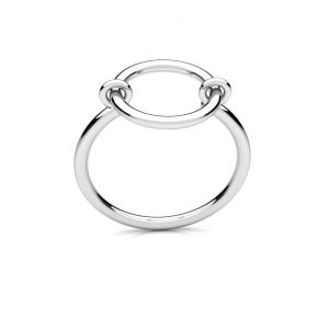 Round ring, sterling silver 925*RING OWS-00551 12x21,3 mm R-13