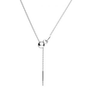 Necklace base, sterling silver 925, A 030 CHAIN 84 45 cm