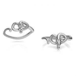 Snake ring - universal size, sterling silver 925, U-RING OWS-00456 6,5x19,5 mm