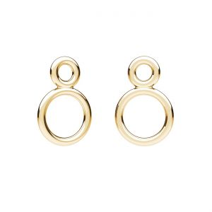 Double soldered jumpring, Gold 585 14K, SG-EL 55 5,85x9,5 mm