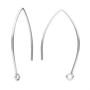 Marquise ear wire, sterling silver 925, BRY 5 0,85x20x38 mm