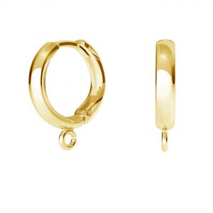 Hoop leverback with loop*gold 585*OWSZ-00607 18,8x27,9 mm