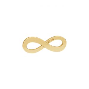 Infinity sign pendant*gold 585*LKZ14K-50015 - 0,30 6x16 mm