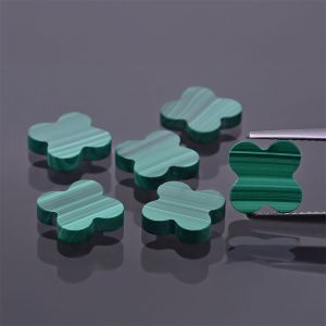 Clover from malachite 10x10 MM